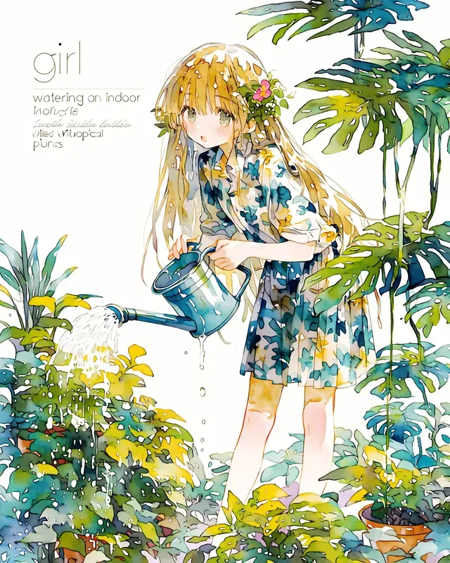 Watercolor Hobby Girls