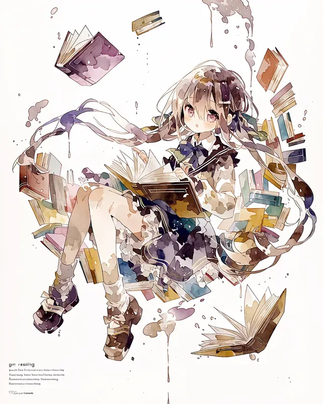 Watercolor Hobby Girls