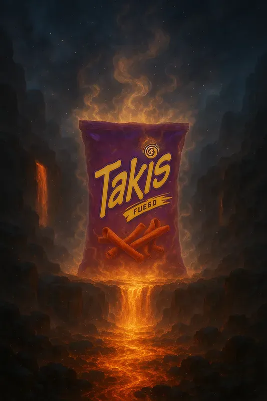 Epic Fantasy Snack Monuments In Lava