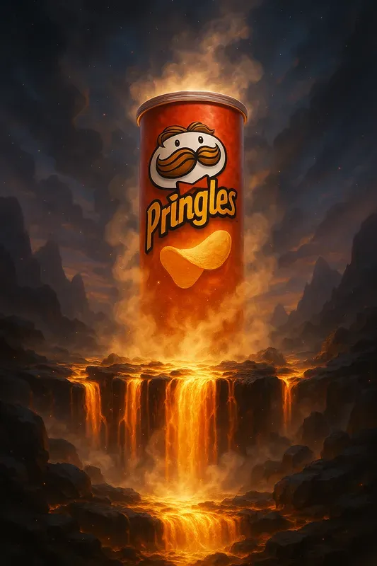 Epic Fantasy Snack Monuments In Lava