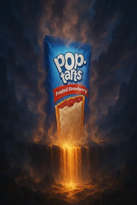 Epic Fantasy Snack Monuments In Lava