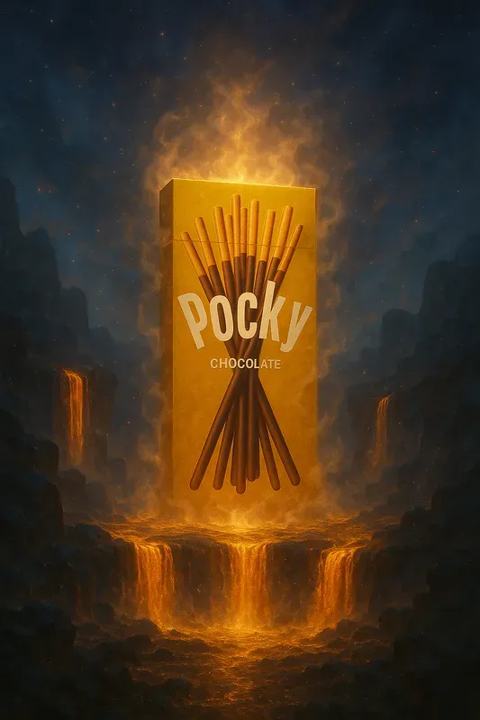 Epic Fantasy Snack Monuments In Lava