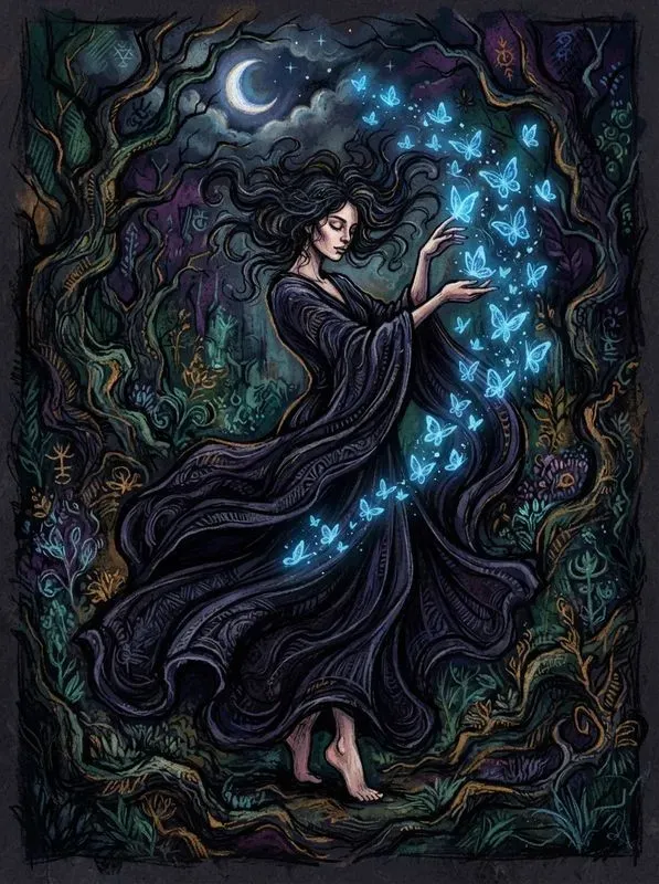 Surrealistic Dark Chalk Art