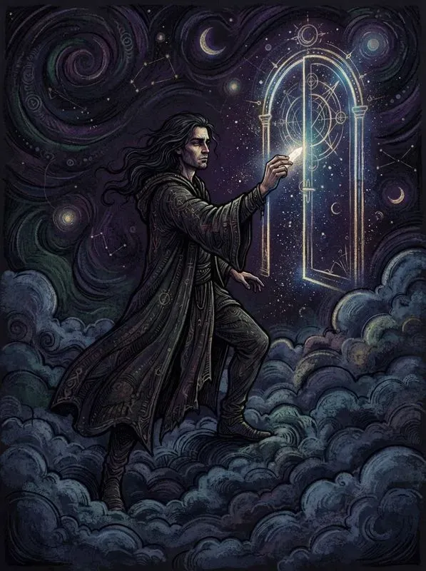 Surrealistic Dark Chalk Art
