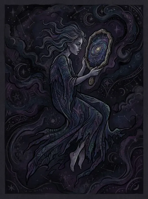Surrealistic Dark Chalk Art