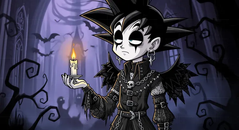 Dark Gothic Cartoon Magic