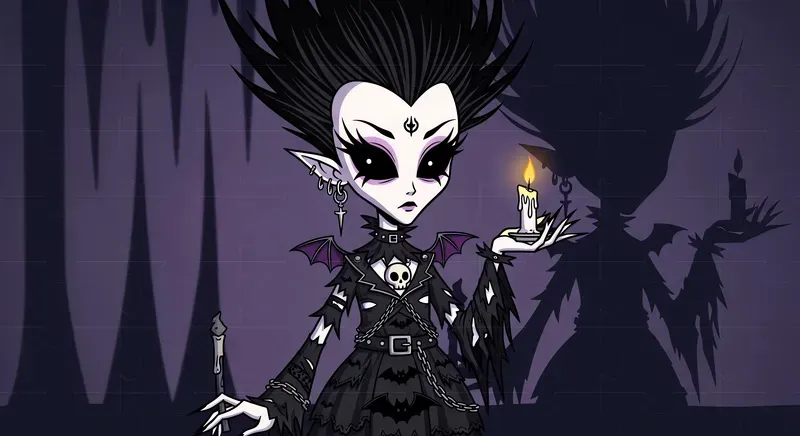 Dark Gothic Cartoon Magic