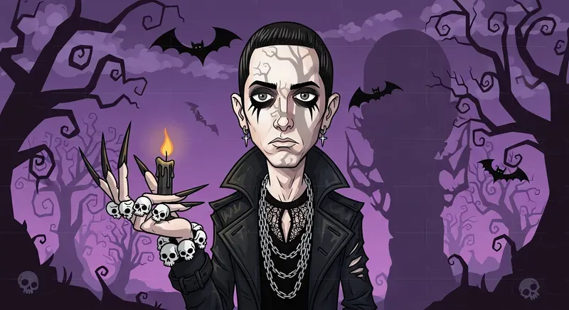 Dark Gothic Cartoon Magic