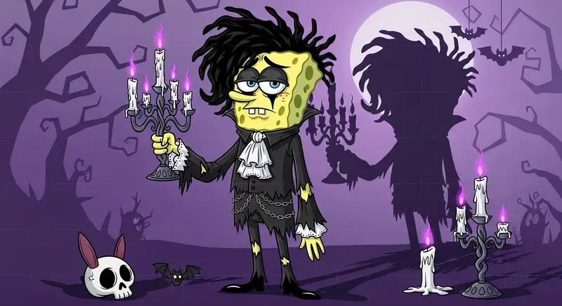 Dark Gothic Cartoon Magic