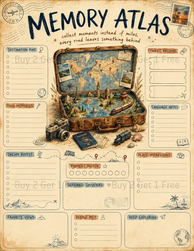 Illustrated Lifestyle Dashboard Posters