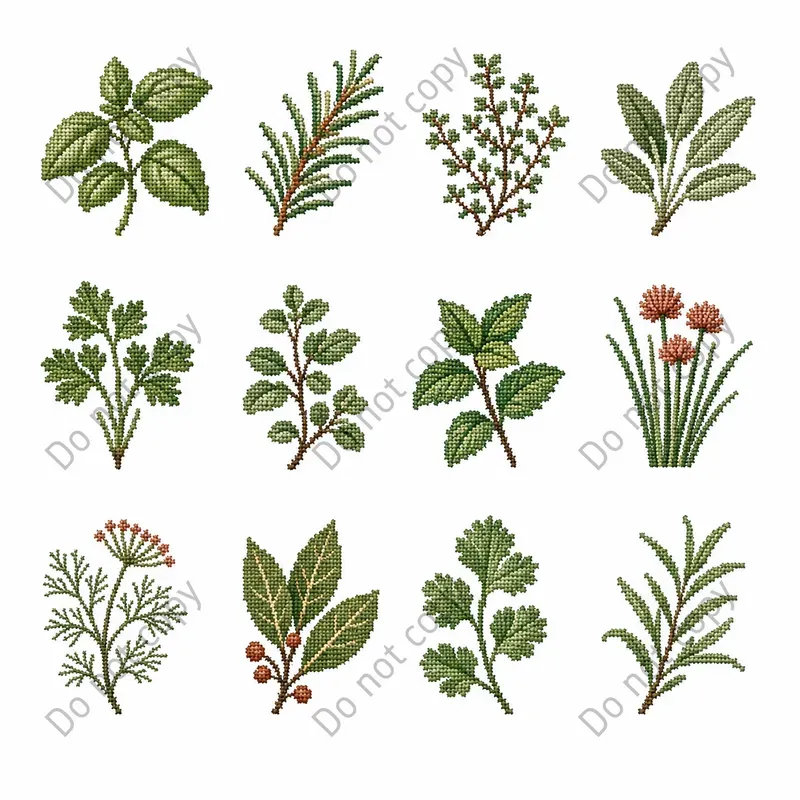 Cross Stitch Clipart Sets