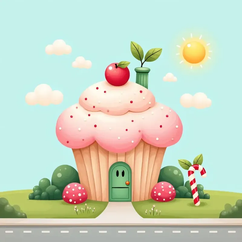 Cartoon Food Shaped Houses