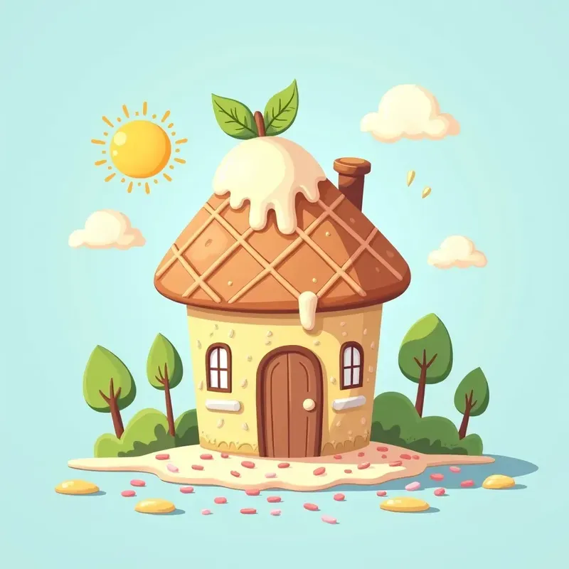 Cartoon Food Shaped Houses