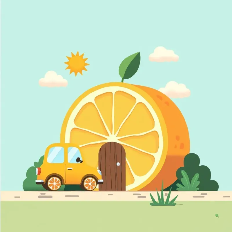 Cartoon Food Shaped Houses