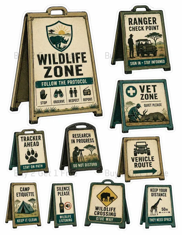 Themed Sidewalk Sign Clipart