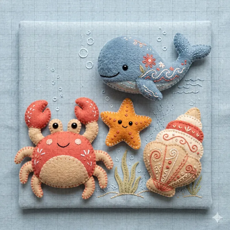 3D Soft Plush Fabric Collage Creators