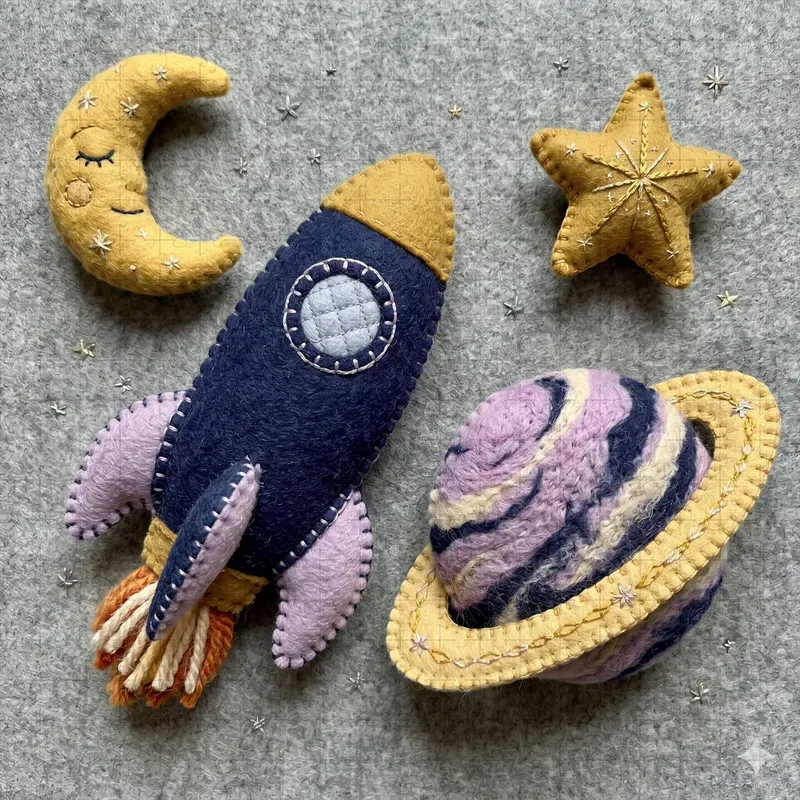 3D Soft Plush Fabric Collage Creators