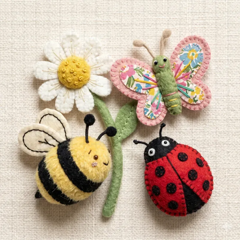 3D Soft Plush Fabric Collage Creators
