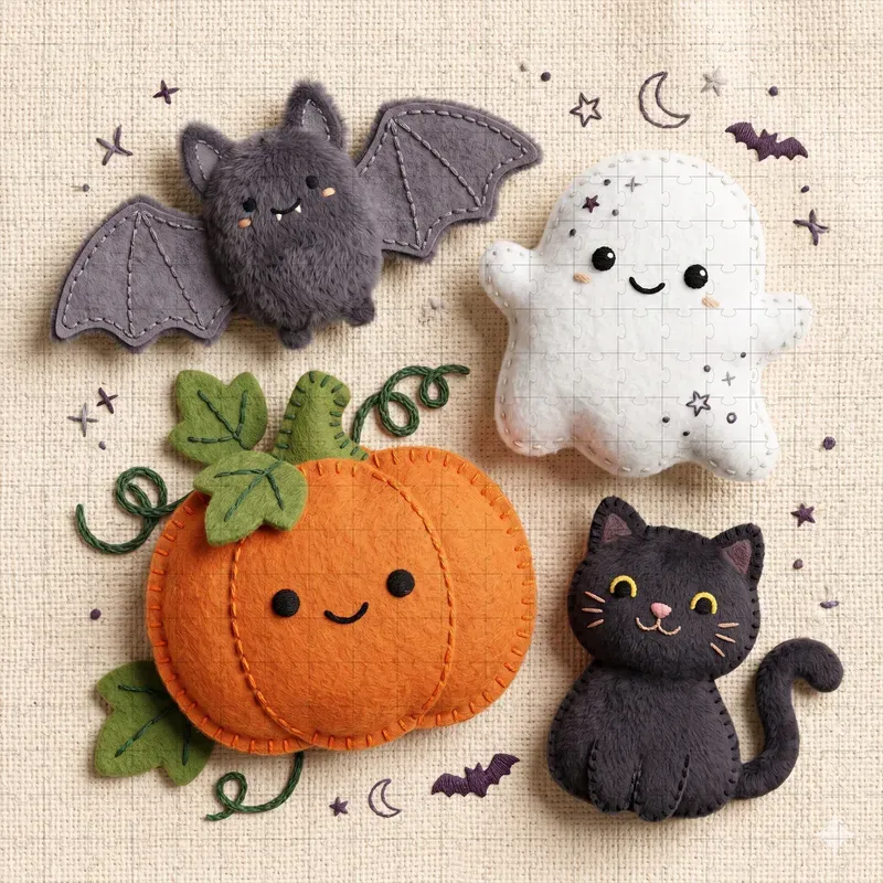 3D Soft Plush Fabric Collage Creators