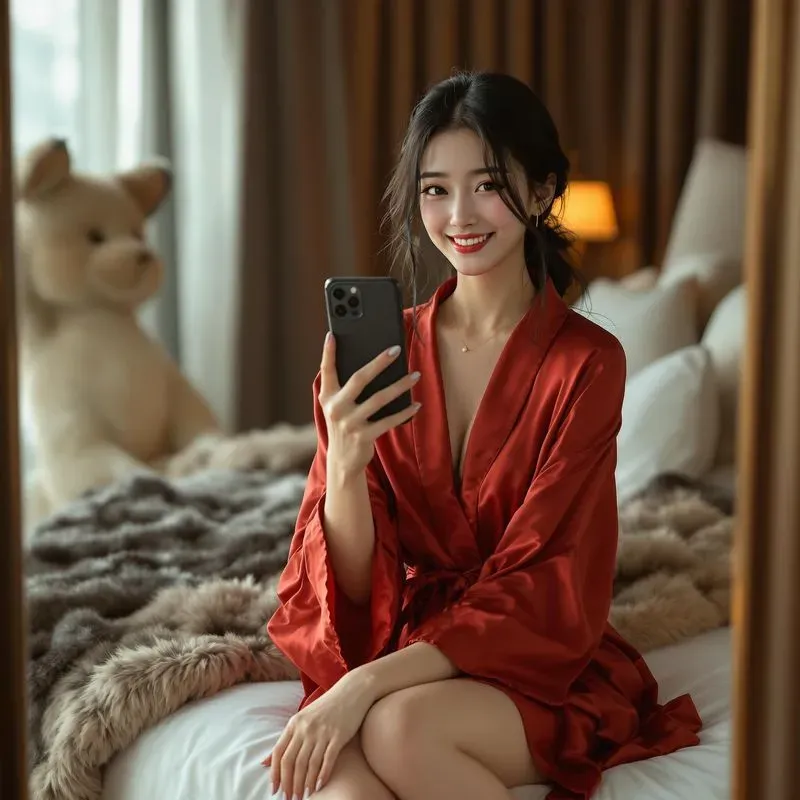 Realistic Beautiful Women Mirror Selfies
