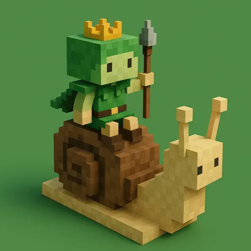 Voxel Minecraft Style Character Rides