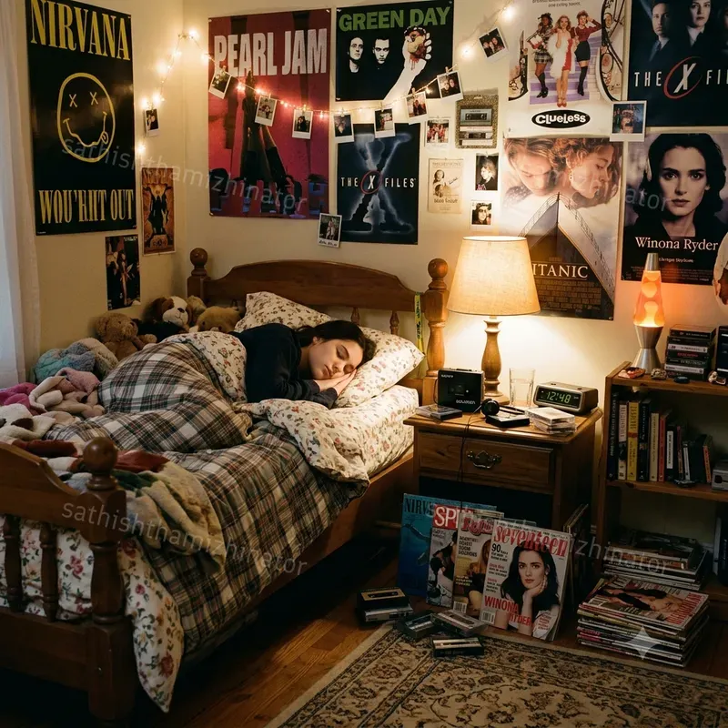 90s Nostalgic Bedroom Movie Scenes