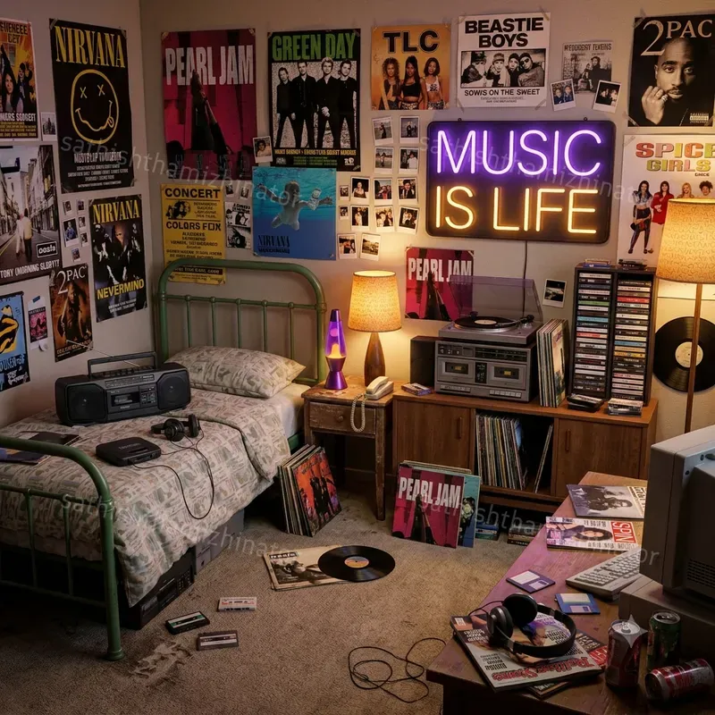90s Nostalgic Bedroom Movie Scenes