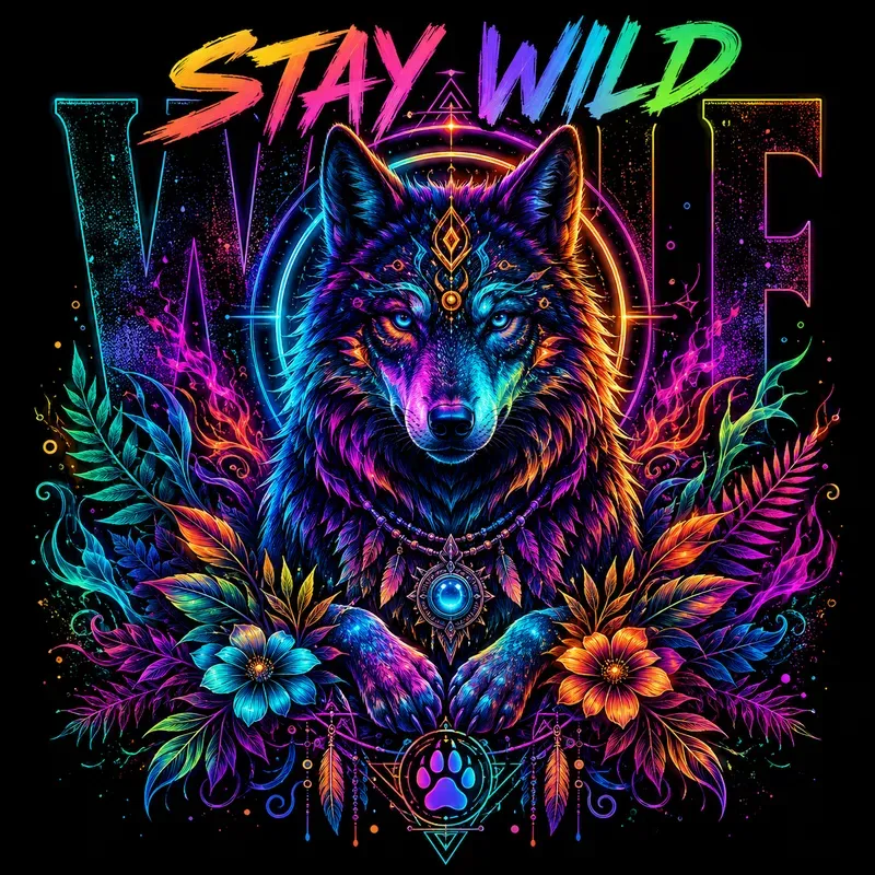 Neon Spirit Legends Tshirt Designs