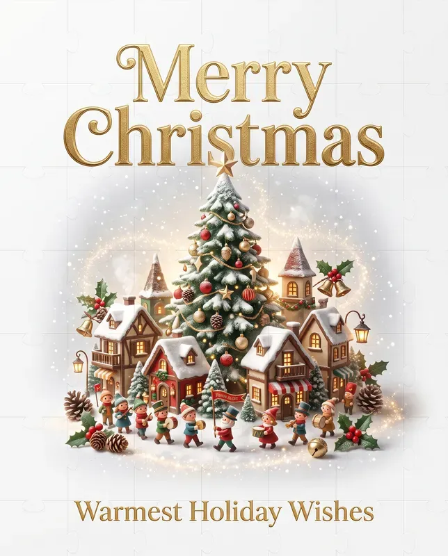 Miniature Christmas Card Generator