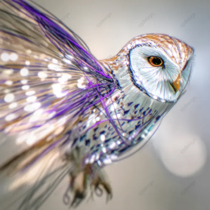 Luminous Kinetic Wireframe Art