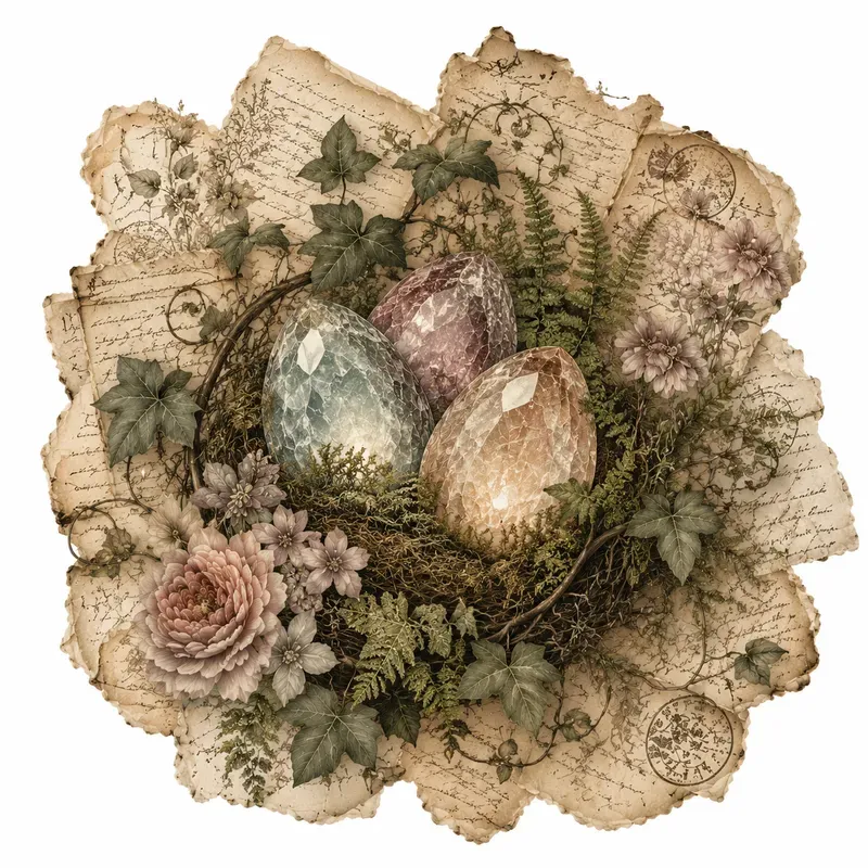 Vintage Dragons Nest Junk Journal Pages