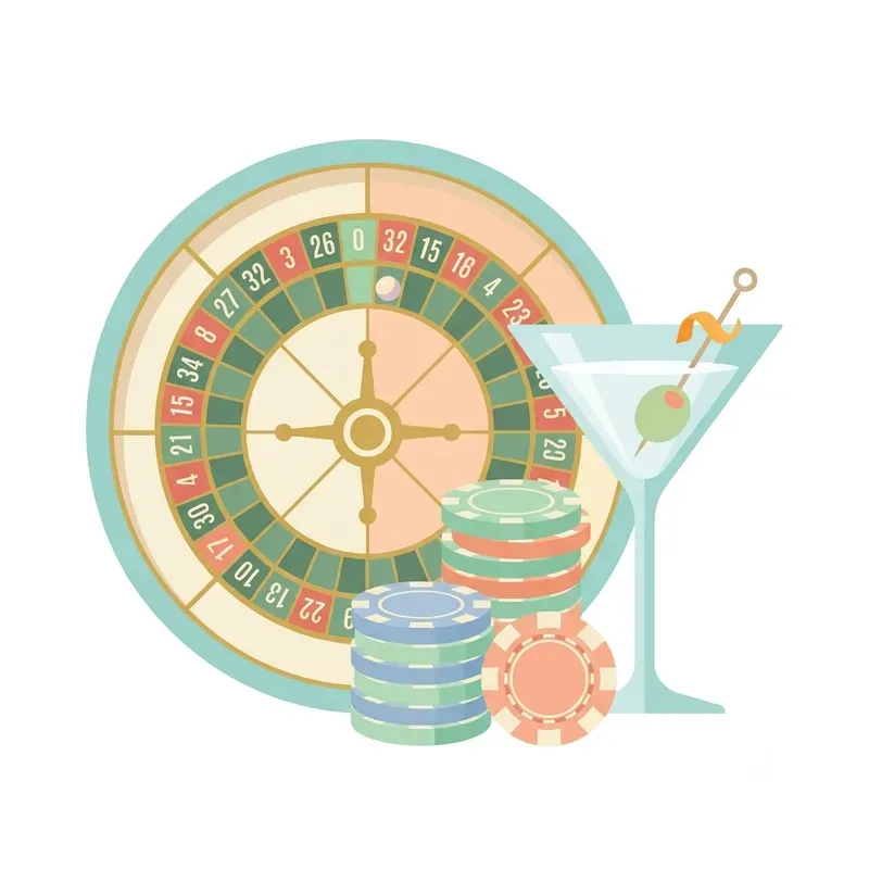 Retro Casino Cocktail Clipart Packs