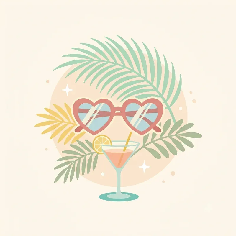 Retro Casino Cocktail Clipart Packs