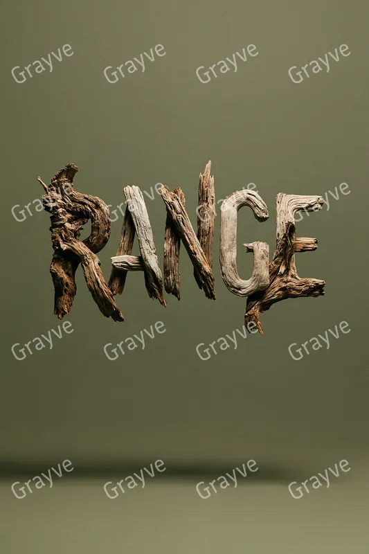 Sculptural Material Typographies