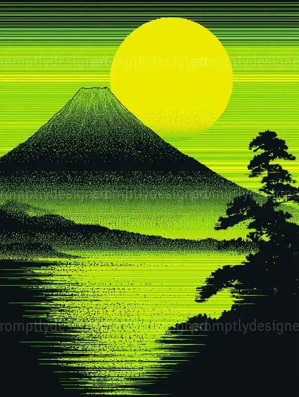 Ukiyo E Glitch Posters