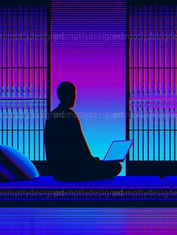 Ukiyo E Glitch Posters