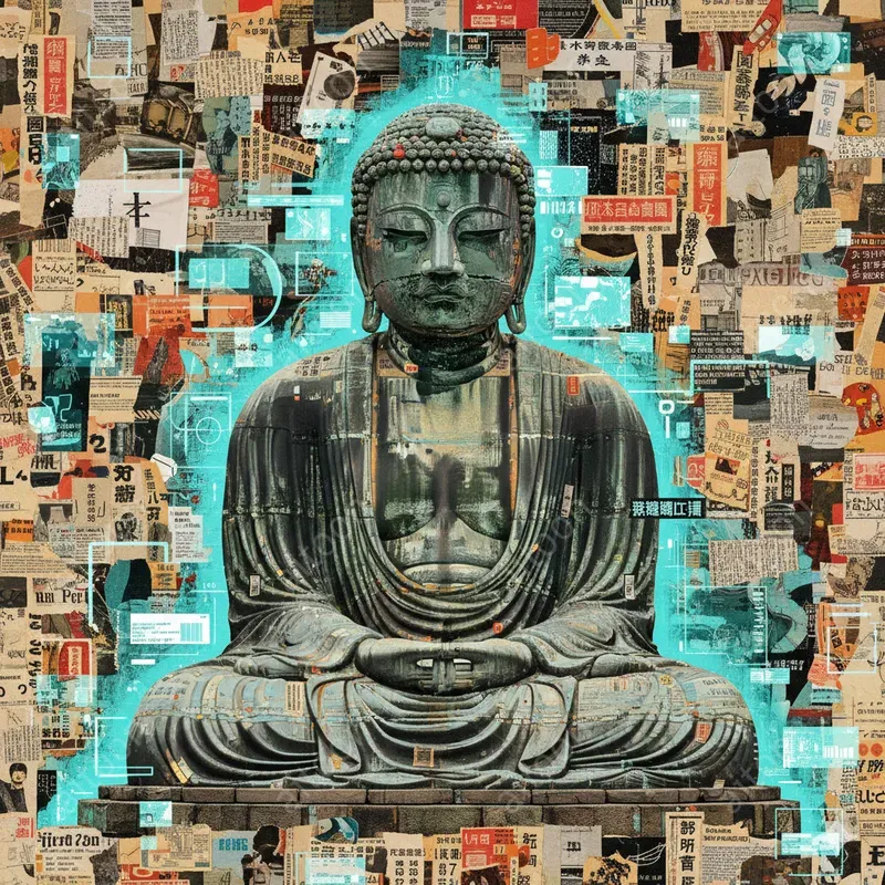 The Great Statues Reimagined In Newsprint