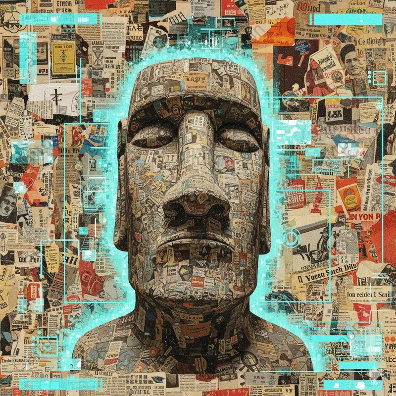 The Great Statues Reimagined In Newsprint