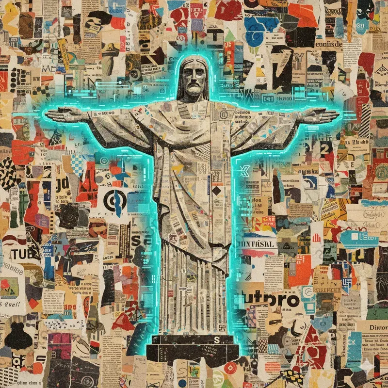 The Great Statues Reimagined In Newsprint
