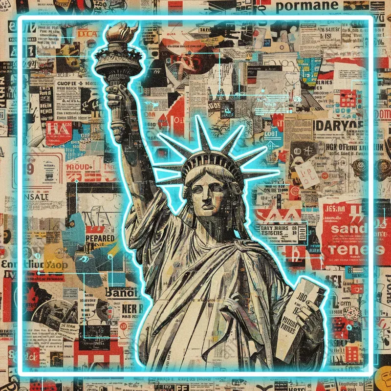 The Great Statues Reimagined In Newsprint