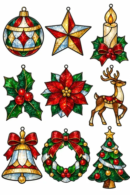 Stained Glass Suncatcher Sheets