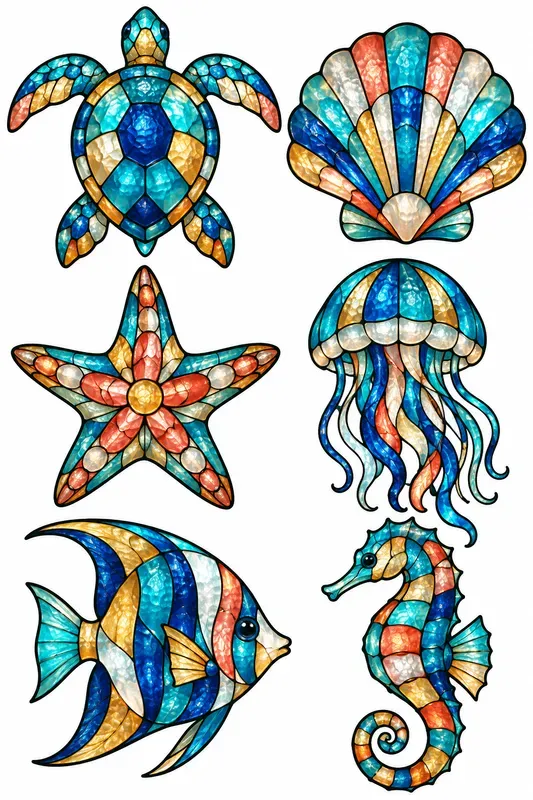 Stained Glass Suncatcher Sheets