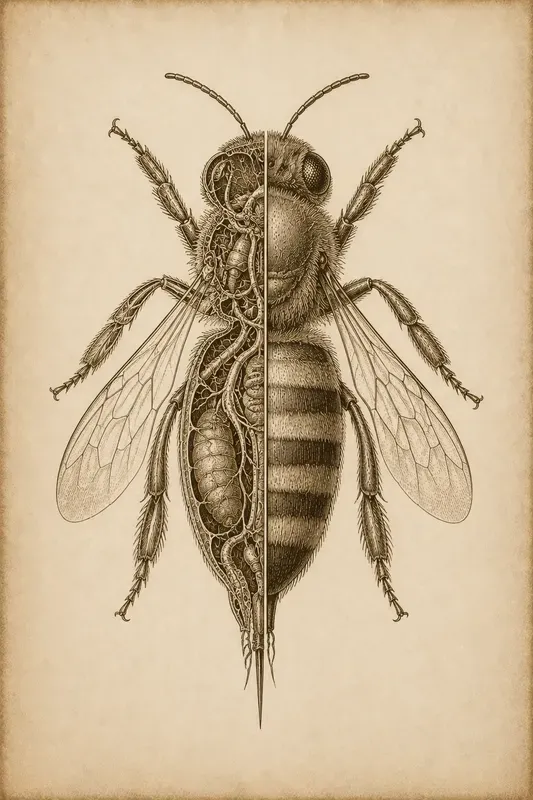 Vintage Splitanatomy Engraving Pods