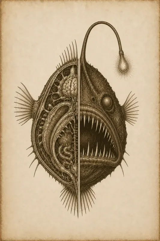 Vintage Splitanatomy Engraving Pods