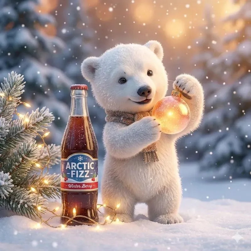Cozy Winter Brand Mascot Fantasy Scenes