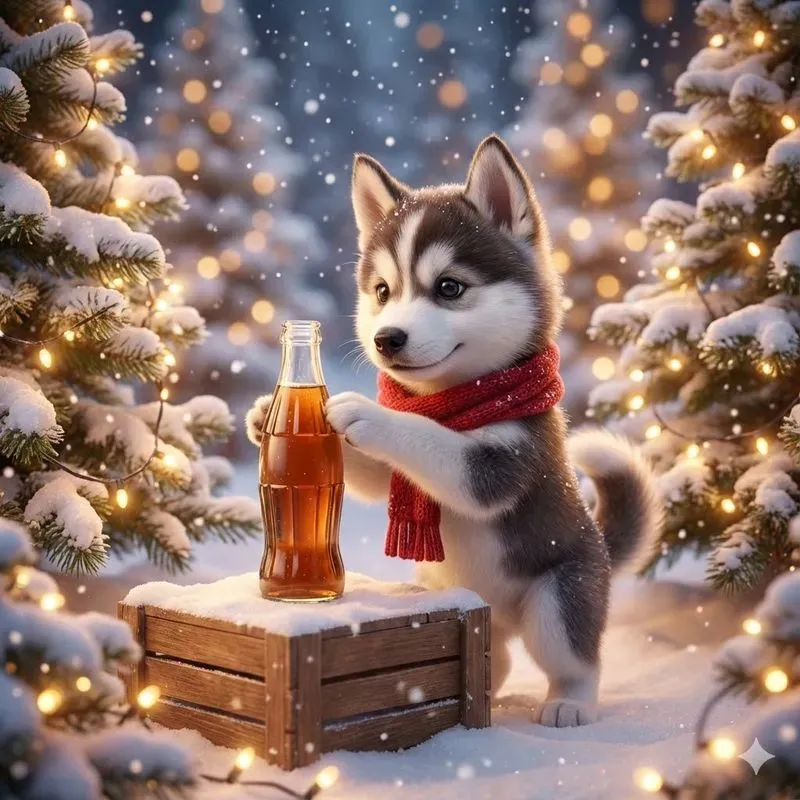 Cozy Winter Brand Mascot Fantasy Scenes