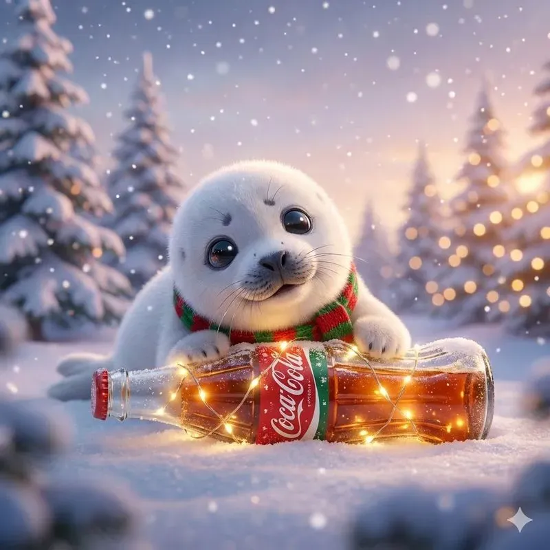 Cozy Winter Brand Mascot Fantasy Scenes