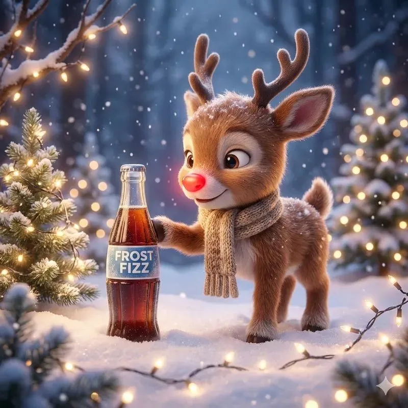Cozy Winter Brand Mascot Fantasy Scenes