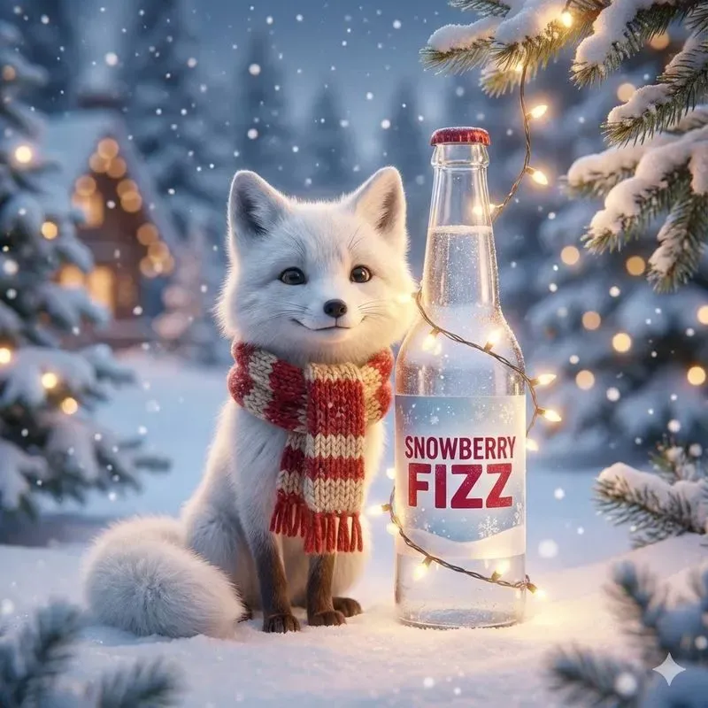 Cozy Winter Brand Mascot Fantasy Scenes