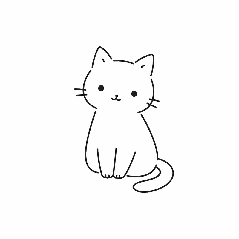 Minimalist Hand Drawn Line Sketch Art